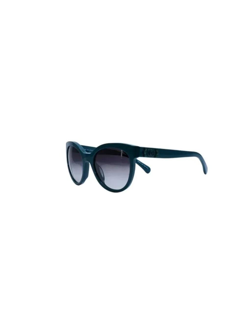 Chanel Boy Cat's Eye Sunglasses S6 Green Eyewear